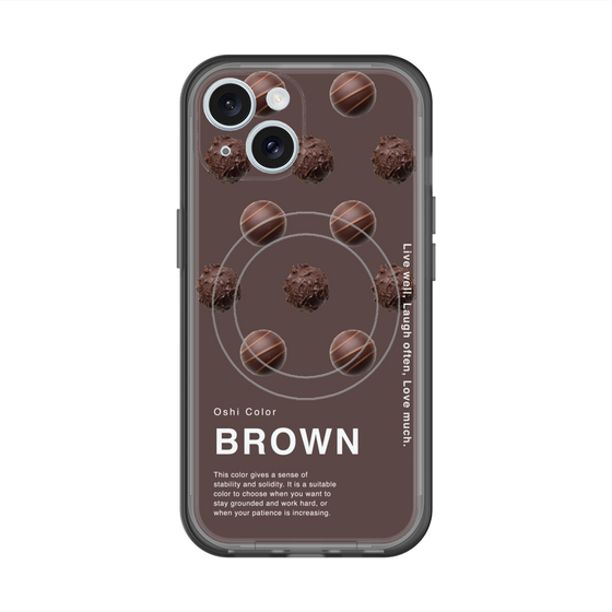 スリムプロテクションプレミアムケース with MagSafe［ BROWN-Chocolate ］