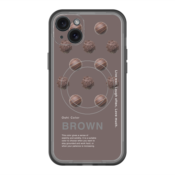 スリムプロテクションプレミアムケース with MagSafe［ BROWN-Chocolate ］