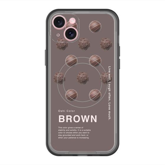 スリムプロテクションプレミアムケース with MagSafe［ BROWN-Chocolate ］