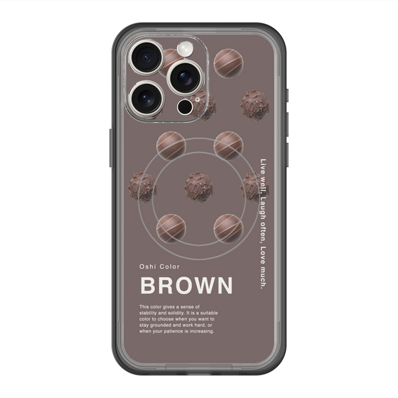 スリムプロテクションプレミアムケース with MagSafe［ BROWN-Chocolate ］