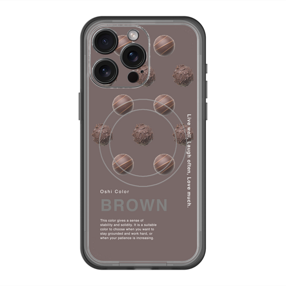 スリムプロテクションプレミアムケース with MagSafe［ BROWN-Chocolate ］