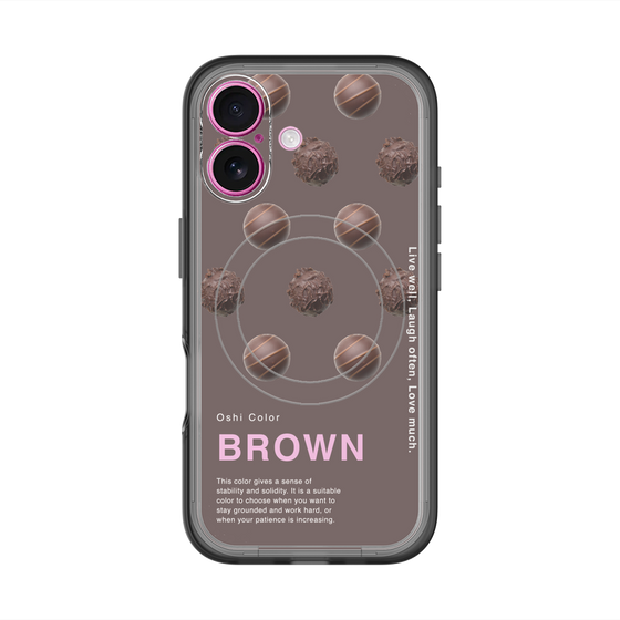 スリムプロテクションプレミアムケース with MagSafe［ BROWN-Chocolate ］