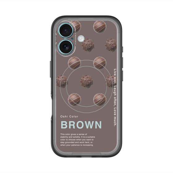 スリムプロテクションプレミアムケース with MagSafe［ BROWN-Chocolate ］