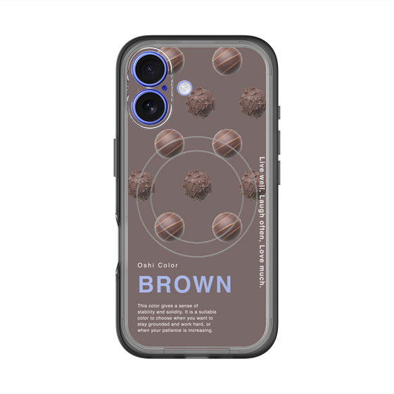 スリムプロテクションプレミアムケース with MagSafe［ BROWN-Chocolate ］