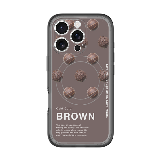 スリムプロテクションプレミアムケース with MagSafe［ BROWN-Chocolate ］