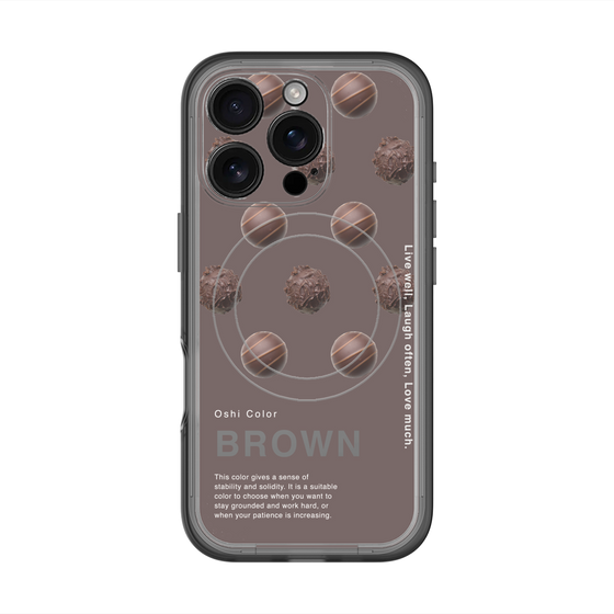 スリムプロテクションプレミアムケース with MagSafe［ BROWN-Chocolate ］
