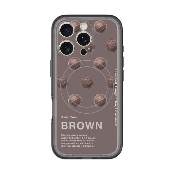 スリムプロテクションプレミアムケース with MagSafe［ BROWN-Chocolate ］
