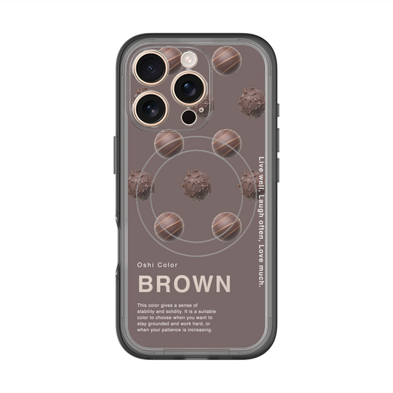 スリムプロテクションプレミアムケース with MagSafe［ BROWN-Chocolate ］