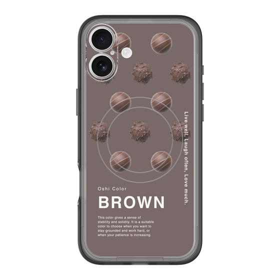 スリムプロテクションプレミアムケース with MagSafe［ BROWN-Chocolate ］