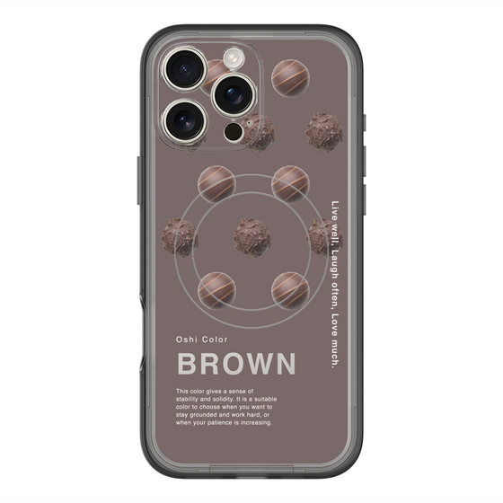 スリムプロテクションプレミアムケース with MagSafe［ BROWN-Chocolate ］