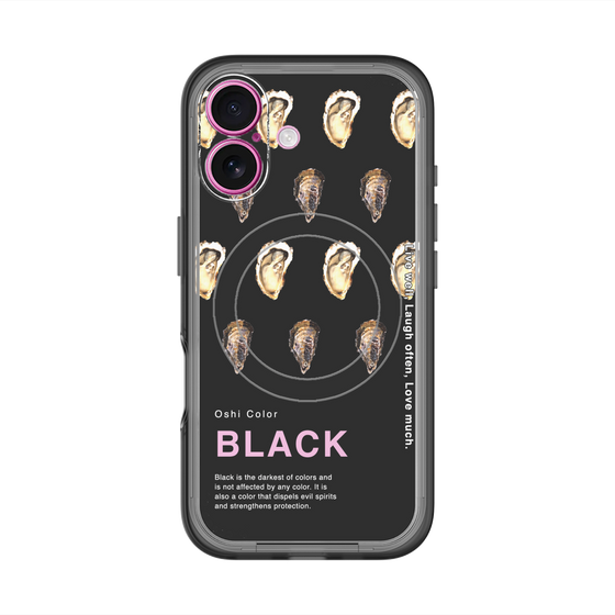 スリムプロテクションプレミアムケース with MagSafe［ BLACK-Oyster ］
