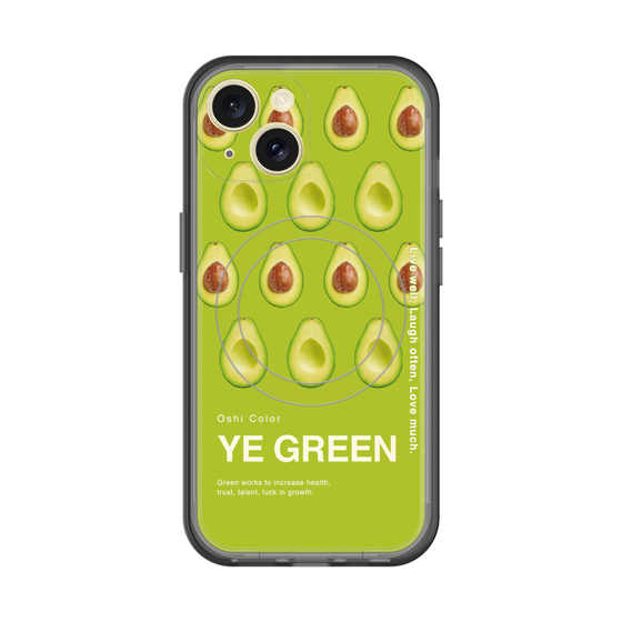 スリムプロテクションプレミアムケース with MagSafe［ YE GREEN-Avocado ］