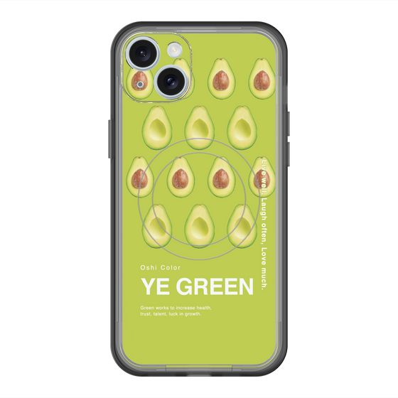 スリムプロテクションプレミアムケース with MagSafe［ YE GREEN-Avocado ］