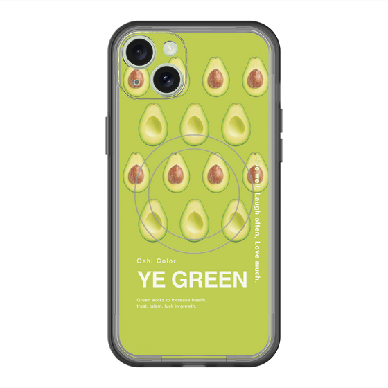 スリムプロテクションプレミアムケース with MagSafe［ YE GREEN-Avocado ］