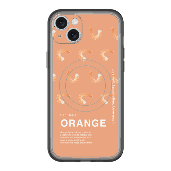 スリムプロテクションプレミアムケース with MagSafe［ ORANGE-Shrimp ］
