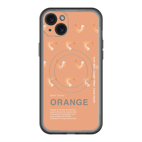 スリムプロテクションプレミアムケース with MagSafe［ ORANGE-Shrimp ］