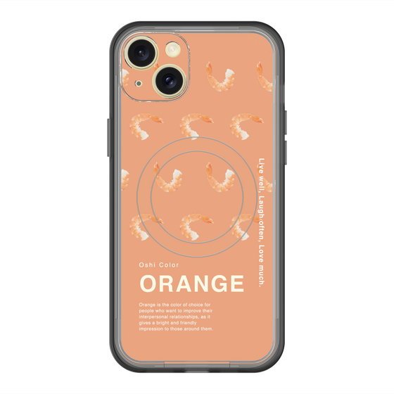 スリムプロテクションプレミアムケース with MagSafe［ ORANGE-Shrimp ］