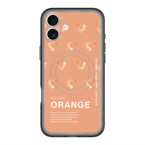 スリムプロテクションプレミアムケース with MagSafe［ ORANGE-Shrimp ］