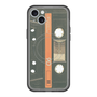 スリムプロテクションプレミアムケース with MagSafe［ RETORO CASSETTE TAPE - Opacity Black ］