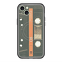スリムプロテクションプレミアムケース with MagSafe［ RETORO CASSETTE TAPE - Opacity Black ］