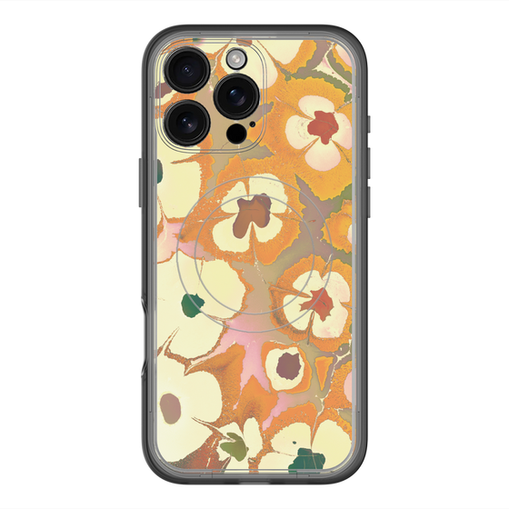 スリムプロテクションプレミアムケース with MagSafe［ y2k(Year2000) - Flower - Orange Pink ］