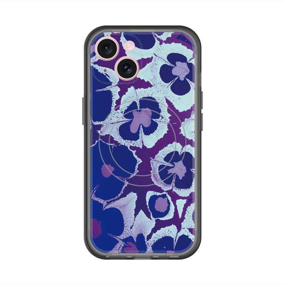 スリムプロテクションプレミアムケース with MagSafe［ y2k(Year2000) - Flower - Rich Purple ］