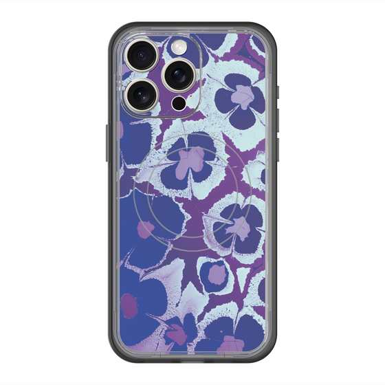 スリムプロテクションプレミアムケース with MagSafe［ y2k(Year2000) - Flower - Rich Purple ］