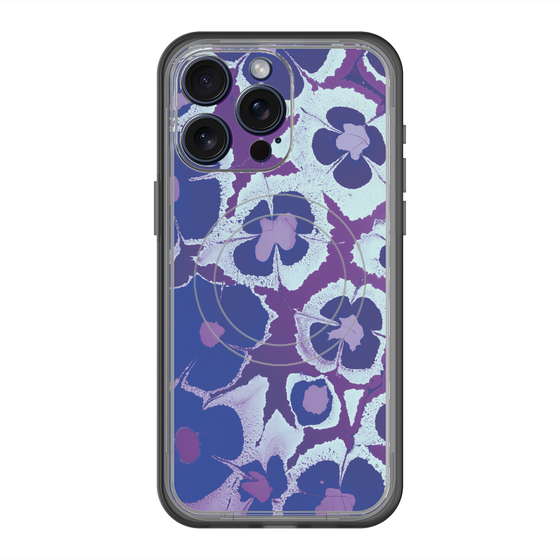 スリムプロテクションプレミアムケース with MagSafe［ y2k(Year2000) - Flower - Rich Purple ］
