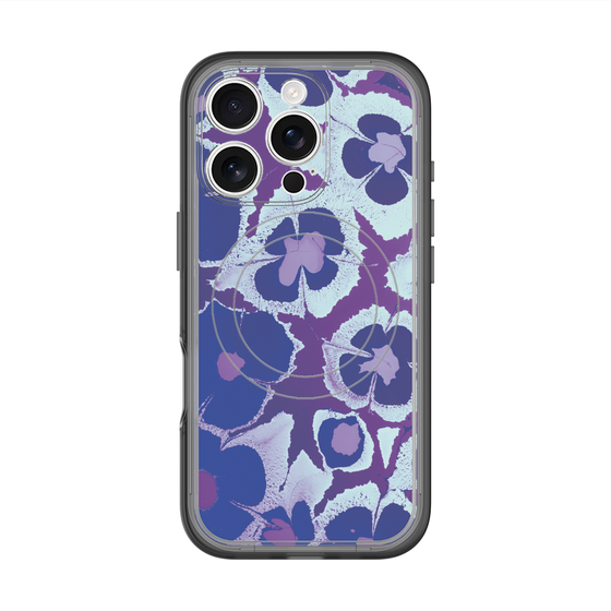 スリムプロテクションプレミアムケース with MagSafe［ y2k(Year2000) - Flower - Rich Purple ］