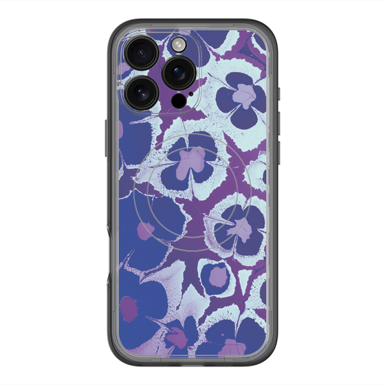 スリムプロテクションプレミアムケース with MagSafe［ y2k(Year2000) - Flower - Rich Purple ］