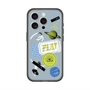 スリムプロテクションプレミアムケース with MagSafe［ Playful sticker - Dusty Blue ］