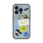 スリムプロテクションプレミアムケース with MagSafe［ Playful sticker - Dusty Blue ］