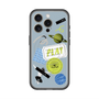 スリムプロテクションプレミアムケース with MagSafe［ Playful sticker - Dusty Blue ］