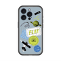 スリムプロテクションプレミアムケース with MagSafe［ Playful sticker - Dusty Blue ］