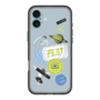 スリムプロテクションプレミアムケース with MagSafe［ Playful sticker - Dusty Blue ］