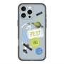 スリムプロテクションプレミアムケース with MagSafe［ Playful sticker - Dusty Blue ］