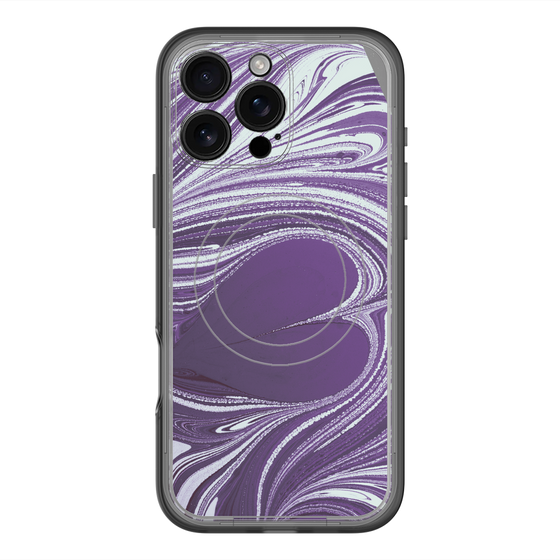 スリムプロテクションプレミアムケース with MagSafe［ y2k(Year2000) - Heart - Rich Purple ］