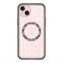 スリムプロテクションプレミアムケース with MagSafe［ LANVIN en Bleu - Monogram - Pink ］