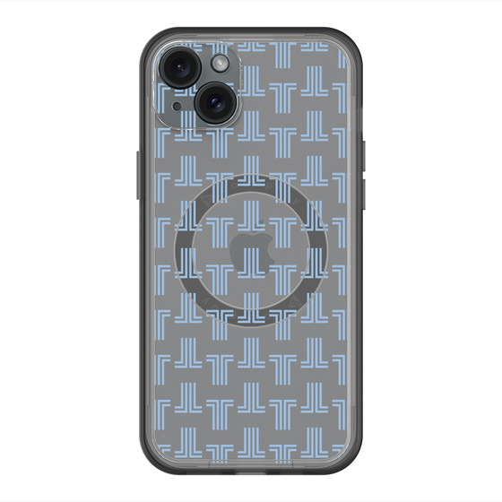 スリムプロテクションプレミアムケース with MagSafe［ LANVIN en Bleu - Monogram - Blue ］