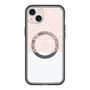 スリムプロテクションプレミアムケース with MagSafe［ LANVIN en Bleu - Lace - Pink ］
