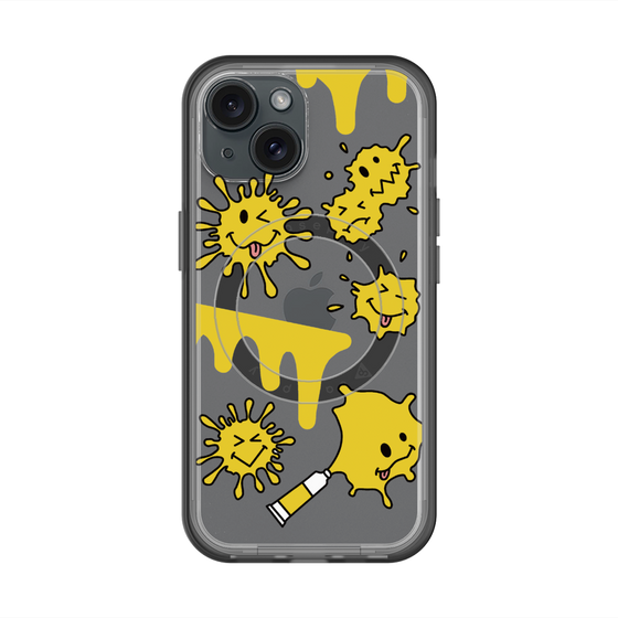 スリムプロテクションプレミアムケース with MagSafe［ PAINTING SMILE Yellow ］