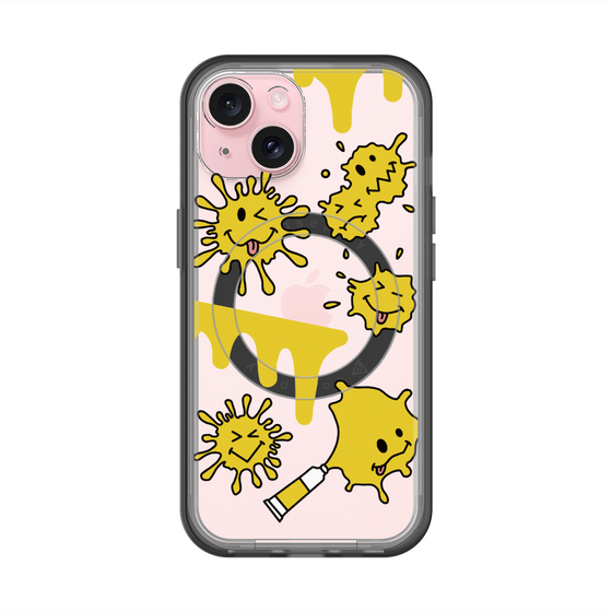 スリムプロテクションプレミアムケース with MagSafe［ PAINTING SMILE Yellow ］