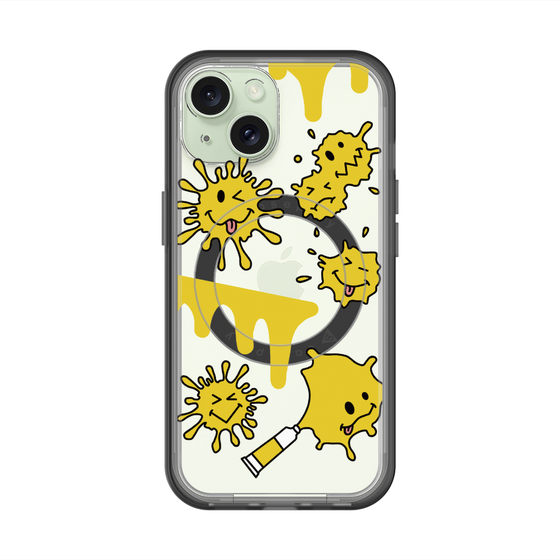 スリムプロテクションプレミアムケース with MagSafe［ PAINTING SMILE Yellow ］
