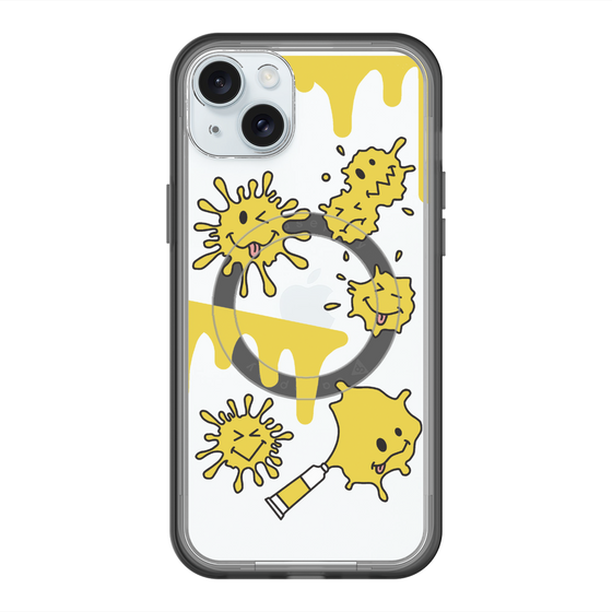 スリムプロテクションプレミアムケース with MagSafe［ PAINTING SMILE Yellow ］