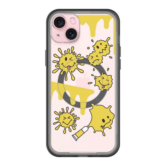 スリムプロテクションプレミアムケース with MagSafe［ PAINTING SMILE Yellow ］