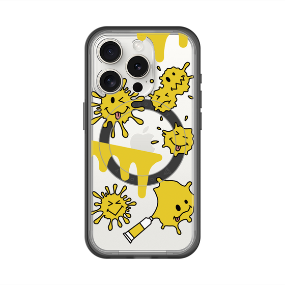 スリムプロテクションプレミアムケース with MagSafe［ PAINTING SMILE Yellow ］