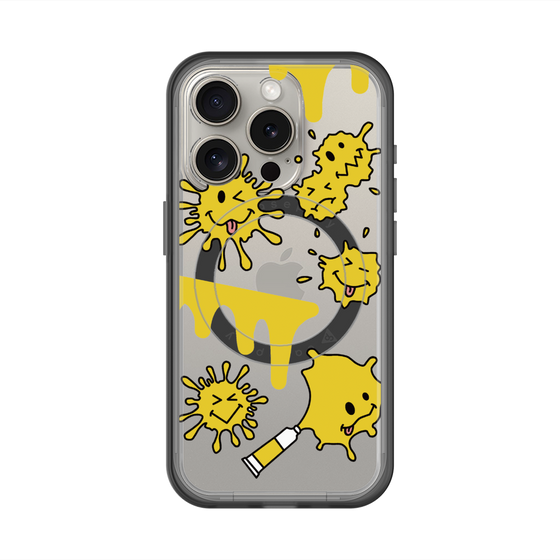 スリムプロテクションプレミアムケース with MagSafe［ PAINTING SMILE Yellow ］