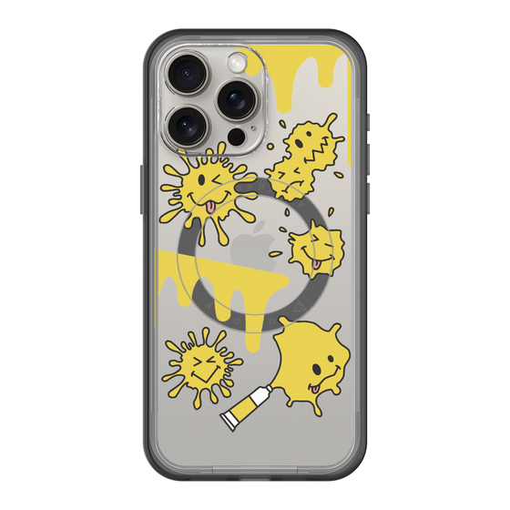 スリムプロテクションプレミアムケース with MagSafe［ PAINTING SMILE Yellow ］