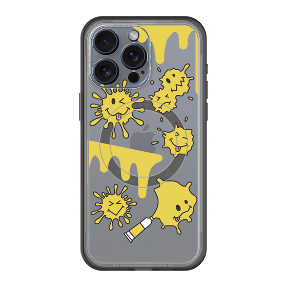 スリムプロテクションプレミアムケース with MagSafe［ PAINTING SMILE Yellow ］