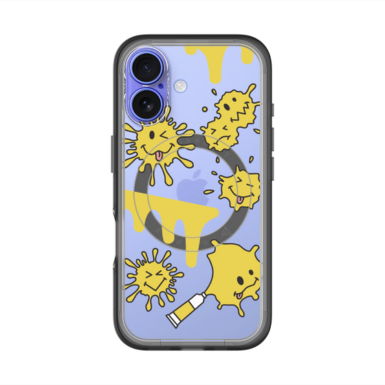 スリムプロテクションプレミアムケース with MagSafe［ PAINTING SMILE Yellow ］